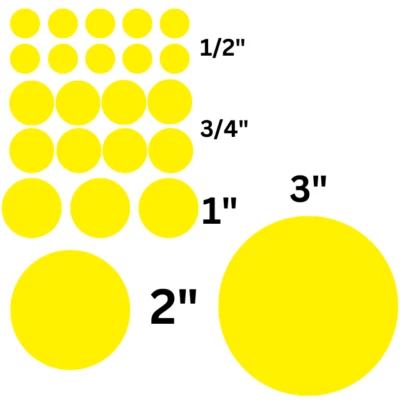 Pegatinas Poka Dot Circle calcomanías de vinilo permanentes - ¡Elige tu tamaño y color! Foto 1 de 2