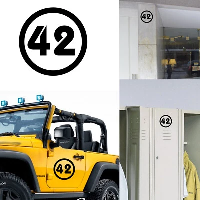 AUFKLEBER JOSELUIS Numero 42 v2 Aufkleber von / Aus Vinyl