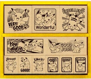 Pokemon Stamp English Wooden Reward Stamp SDH-119 Beverly Showa Note Japan - Picture 1 of 3
