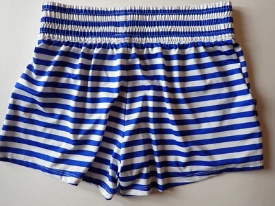 Womens Shorts Reel Legends Size Extra Small XS Blue and White Striped Foto 1 de 4