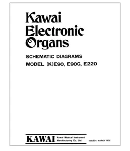 KAWAI E90 E220 Service Manual repair Schematic diagrams Schaltplan Schema - Bild 1 von 2