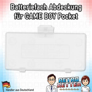 Cubierta de batería para GameBoy Pocket - transparente - GBP tapa del compartimento de la batería de repuesto - Imagen 1 de 2