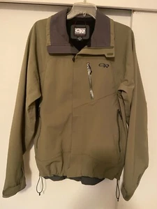 Outdoor Research Jacket Men's Medium Green Windstopper Softshell - Picture 1 of 8