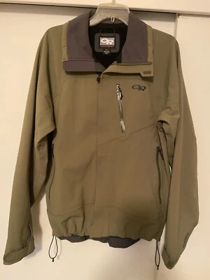 Outdoor Research Jacket Men's Medium Green Windstopper Softshell - Image 1 of 4