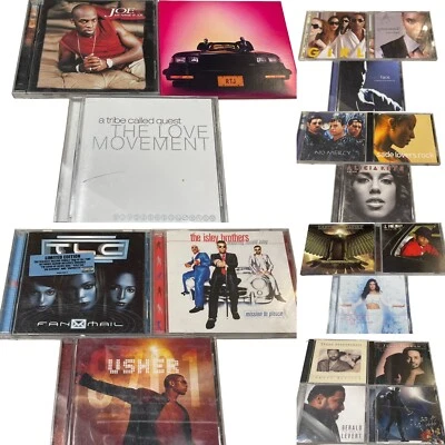 Lot 19 CDs HipHop/R&B Baby face Alicia Keys TLC Usher Ginuwine Chris Brown - Image 1 of 4