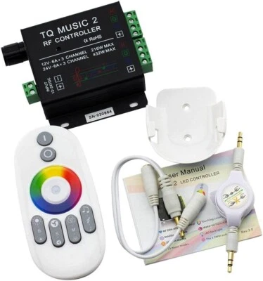 LED RGB Music Touch Controller RF Sensitivety Backlight RF Remote Touching Color - Image 1 of 4