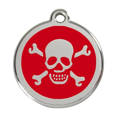 Red Dingo Dog Cat ID Pet Tag Engraved Free Shipping-XBone - 11 Colors-Life Guar - Image 1 of 4