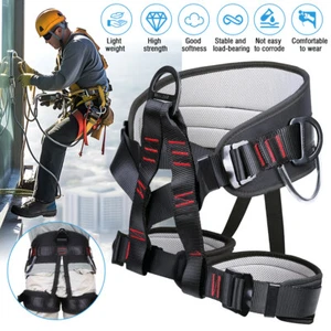 Climbing Harness Belts 25 KN Thicken Half Body Safety Belt Adventure Activities - Picture 1 of 17
