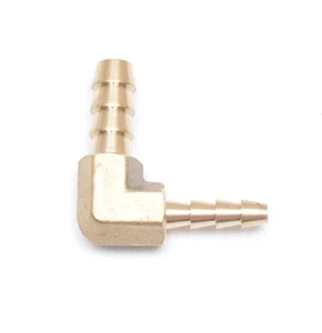 1/4 x 1/8 Hose Barb ID Elbow 90 Degree Brass Fitting Fuel, Air, Water, Gas, Oil - Picture 1 of 6