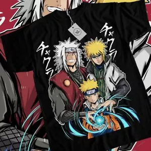 Naruto Rasengan T-Shirt Itachi Uchiha Jiraiya Anime Manga Style Shirt All Size - Picture 1 of 4