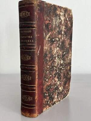 Novisima Gramatica Francesa Ollendorff 1863 Antique French Grammar Textbook - Image 1 of 4