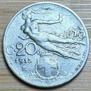 PIECE DE 20 CENTESIMI 1913 ITALIE (1245) - Picture 1 of 2