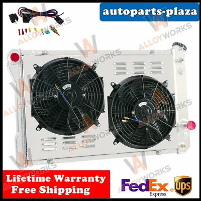 FOR 1982-92 CHEVY CAMARO/PONTIAC FIREBIRD TRANS AM V8 4 ROW RADIATOR SHROUD FAN - Image 1 of 4