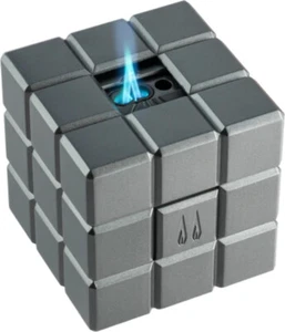 Colibri Tischfeuerzeug Heritage Cube anthrazit Normalflamme und 2-Flammen-Jet - Bild 1 von 1