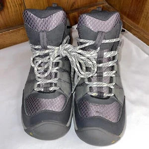 Keen Womens Oakridge Size 8 Waterproof Hiking Shoes Boots Gray Purple 1015356 (2 - Picture 1 of 13
