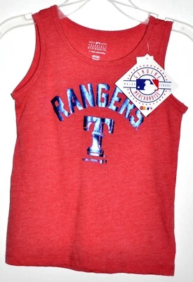 Camiseta sin mangas Texas Rangers azul logotipo mercancía genuina antigua azul marino para niños pequeños talla 3T nueva con etiquetas Foto 1 de 3