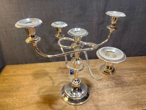 F.B. Rogers & Silver Co Candelabra Candle Holder Made in England with Tag - Picture 1 of 11