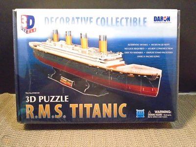 R.M.S. TITANIC 3D Puzzle CF4011H 113 Pieces Daron Worldwide - Image 1 of 2
