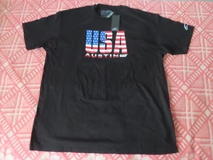 Alpinestars Astars Circuits Casual Tee T-Shirt - Schwarz / USA Austin 2XL Neu mit Etikett - Bild 1 von 9