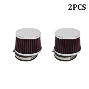 2 PIEZAS Filtro de aire para motocicleta Motocross Scooter Limpiador de admisión de aire 58MM-62MM Entrada - Imagen 1 de 9