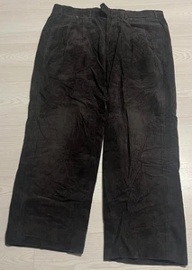 Façonnable Cordhose Herren Größe 38/48 schwarz Kord weites Bein Baggy Vintage - Bild 1 von 12