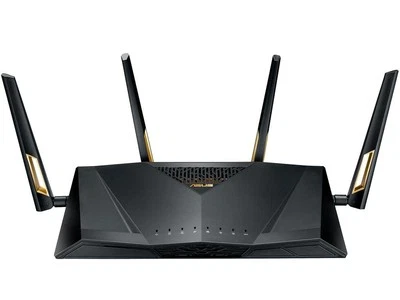 ASUS AX6000 Dual Band WiFi 6 Gaming Router 8 Ports Lifetime Security Used Light - Image 1 of 4