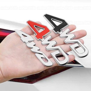 3D Metal 4WD Car Fender Rear Trunk Emblem Badge Sticker Decal Car Accessories - Bild 1 von 11