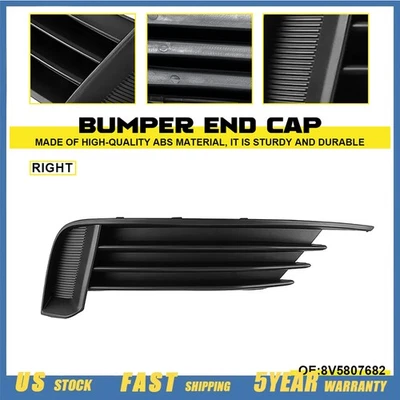 Front Bumper Fog Light Lamp Cover Grille For AUDI S3 A3 2013-2017 Right Side RH - Image 1 of 4