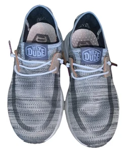 Hey Dude Sirocco grau Mix Slipper bequeme Schuhe Herren Größe 7 Damengröße 9 - Bild 1 von 4