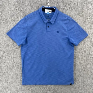 Hurley Polo Golf Shirt Nike Dri-Fit Herren Gr. Medium Kurzarm Blau 11194 - Bild 1 von 11