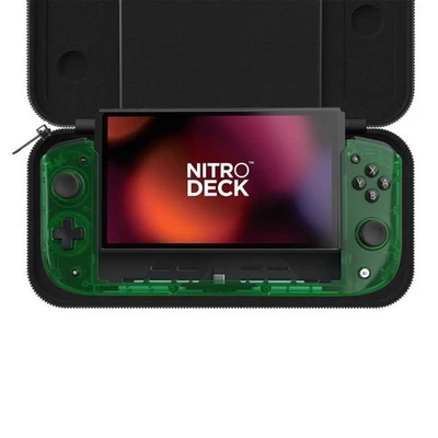 Nitro Deck for Nintendo Switch Crystal Edition (Emerald Green) with Case NEW - Image 1 of 4