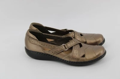 Zapato sin cordones Clarks de cuero estaño Ashland Spin para mujer talla 8 cuero excelente Foto 1 de 4