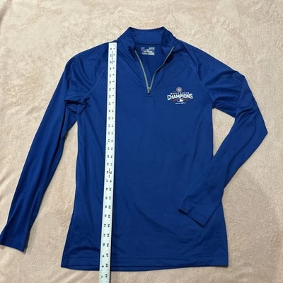 Suéter Under Armour Chicago Cubs Champions 1/4 Cremallera MLB S Azul HeatGear Foto 1 de 4