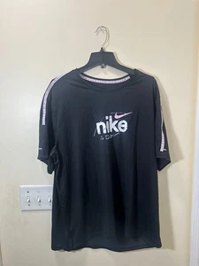 Nike Dri-FIT Camiseta Para Hombres 2XL Negra Estampado Gráfico Cuello Redondo Manga Corta TALLA S452 - Imagen 1 de 5