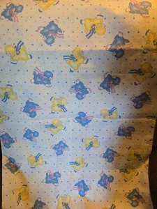 Vintage gelber Lamm Baumwollstoff 45" x 2 Yards - Bild 1 von 2