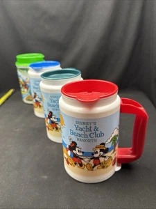(4) Disney's Yacht and Beach Club Resorts Rapid Refill 20oz VTG Travel Cup Mugs - Picture 1 of 18