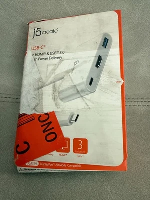 j5create USB Type-C to HDMI & USB 3.0 with Power Delivery - Image 1 of 2