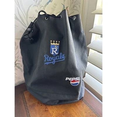 SGA Kansas City Royals Baseball Pepsi Draw String Close Backpack Side Pocket Zip - Image 1 of 4