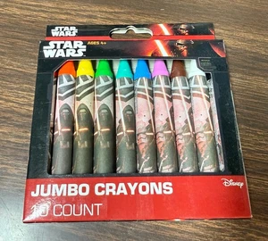 STAR WARS Ep 7 Jumbo Crayons 10-count - Picture 1 of 1
