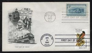 #1006 3c B&O Railroad, Artmaster-Dual Cancel FDC **ANY 5=FREE SHIPPING** - Picture 1 of 1