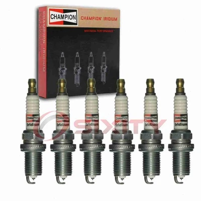 6 pc Champion Iridium Spark Plugs for 2008-2010 Audi A5 Quattro 3.2L V6 uy - Image 1 of 4