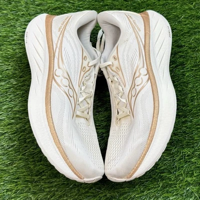 Saucony Ride 18 鞋女式 10.5 香草金色田径公路健身房跑步训练鞋 — 第 1/4 张图片