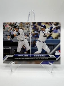 2024 MLB Topps NOW Aaron Judge / Shohei Ohtani Card OS-JO - Picture 1 of 2