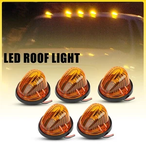 For 73-87 Chevy GMC C/K Amber Roof Top Cab Marker Light + Base Housing + T10 LED - Picture 1 of 15