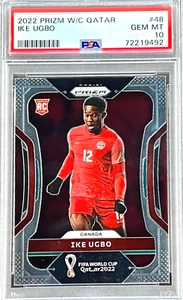 2022 Panini Prizm Ike Ugbo #48 (ROOKIE CARD) PSA 10 GEM MINT (RARE Population 1) - Picture 1 of 2