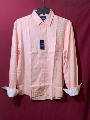 Stafford Shirt, Coral, L/S, Regular Fit, New, XL - 17- 17 1/2  35-36 - Image 1 of 4