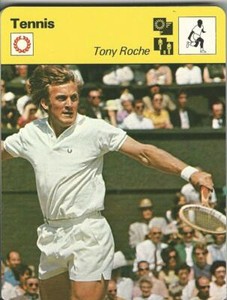 1977-79 Sportscaster Card, #38.20 Tennis, Tony Roche, Autralia