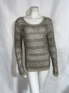 ALICE + OLIVIA BRENNA CROCHET EMBELLISHED SEQUINS CREWNECK SWEATER SIZE S - Picture 1 of 8