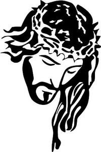 Jesus Christ Crown Lord GOD Bible Car Truck Window Laptop Vinyl Decal Sticker - Picture 1 of 2