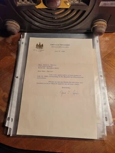 Presidential Election Letters Signed - Picture 1 of 19